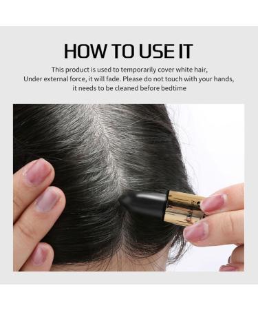 Hair Chalk Temporary Hair Dye Non-toxic Hair Color Crayon Cover Natural Effect Hair Dye Innovative Hair Coloring Tool Lipstick Style Waterproof Sweatproof Hair Covering White Hair Type 3 - Buy Online on GoSupps.com