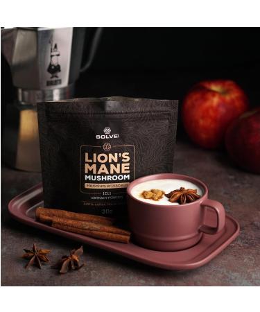 Solve Labs Premium Lion Mane Extract Powder 100% Fruiting Body 45% Beta-D-Glucans Extract 10:1 Zero Filling Agent & Additive 30G - Buy Online on GoSupps.com