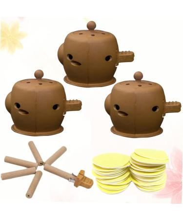 Buy 3 Set Moxa Box Acupuncture Moxibustion Rods - Moxa Stab Holder & Patch Pad Tools for Effective Moxibustion Therapy - International Shipping Available - Buy Online on GoSupps.com