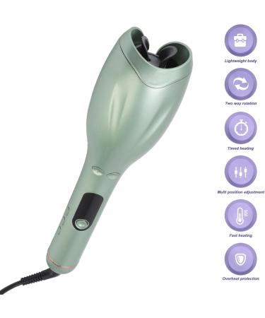 Automatic Hair Curler - Fast Ceramic Curling Iron for Long Lasting Curls | Ideal for Medium & Long Hair - 110 240V (US Plug - Buy Online on GoSupps.com