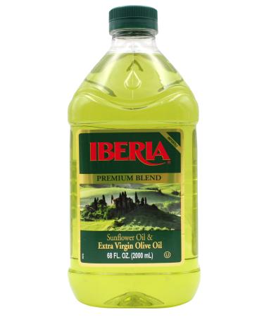 Iberia Premium Blend, Sunflower Oil & Extra Virgin Olive Oil, High Heat Frying, 68 Fl Oz 68 fl oz Sunflower & EVOO