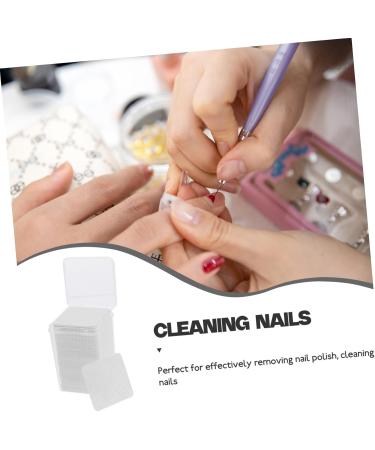 FOMIYES 2 Boxes Nail Wipes Clean up Makeup Wipes Nail Polish Wipes Manicure Supplies Nail Supplies Travel Wipes Gel Nail Polish Travel Nail Polish Remover Polish Remover Pads Cotton White 4.80X4.80X0.10CM White - Buy Online on GoSupps.com