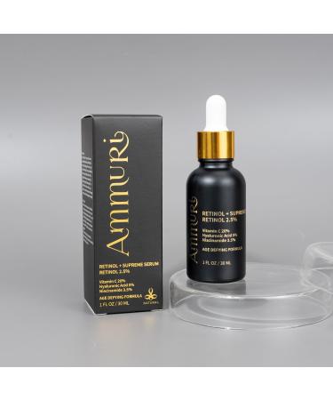 Retinol 2.5% Pro Face Serum Hyaluronic Acid Natural Ingredients For Skin Firming - Buy Online on GoSupps.com