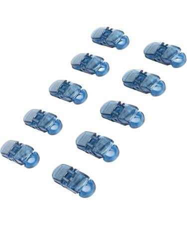 10-Pack Transparent Hearing Aid Lanyard Clips - Versatile & Strong Cable Clips (Light Blue) for Secure Document Holding - Buy Online on GoSupps.com