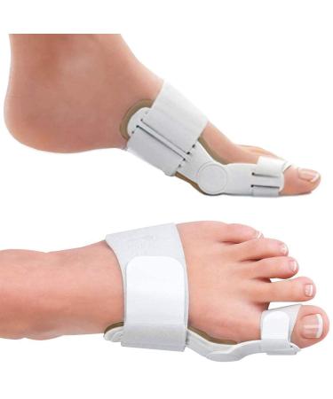Bunion Corrector and Bunion Relief Hinged Orthopedic Bunion Splint with Hallux Valgus Bunion Pads for Men and Women- Toe Straightener Guard to Realign Toes and Foot Pain Relief