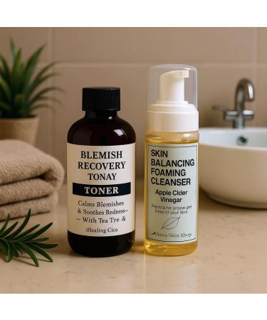 Nature Skin Shop Blemish Recovery Toner with Tea Tree & CICA - 4.5 Ounces - Facial Tonic for Acne Prone Oily & Sensitive Skin - Calms Redness & Soothes Post-Blemish Irritation - Alcohol-Free - Buy Online on GoSupps.com