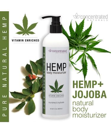 Buy Hemp Body Moisturizer with Hempseed Oil & Jojoba - Vitamin Enriched Hydrating Cream 16 Fl Oz - International Shipping Available - Buy Online on GoSupps.com