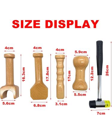 Chiropractic Adjustment Tools Set - 5-Piece Hammer & Chisel for Neck & Vertebrae Massage Therapy - Buy Online on GoSupps.com