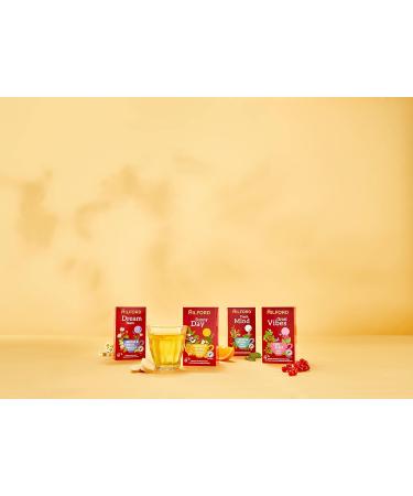 Milford Great Vibes Sweet Berry Fruit Tea - Strawberry-Currant Flavor | 20 Tea Bags | International Shipping - Buy Online on GoSupps.com