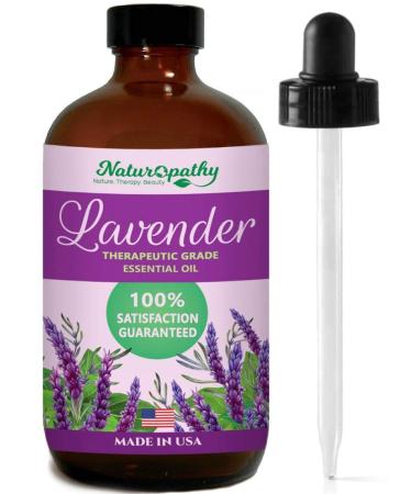 Naturopathy Lavender Essential Oil, 100% Natural Therapeutic Grade, Premium Quality Lavender Oil, 4 fl. Oz - Perfect for Aromatherapy and Relaxation Lavender 4 Fl Oz (Pack of 1)