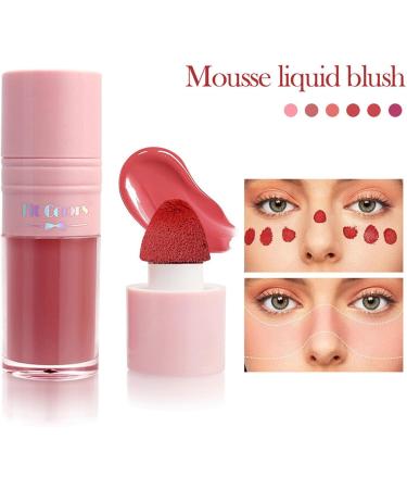 Liquid Cheek Blush | 8ml Cream Face Blush Stick - Beauty Blush Makeup Long-Lasting Waterproof Natural-Looking Dewy Finish Face Blush for Cheeks Aezon 05 - Buy Online on GoSupps.com
