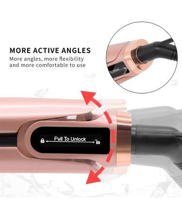 K&K Professional 1.5 Inch Flat Iron Hair Straightener - Titanium Ceramic, Fast Heating, Auto-Off, Rose Gold - Buy Online on GoSupps.com