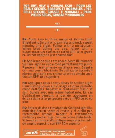 Buy SKIN&CO Roma Sicilian Light Serum 1 Fl Oz - Brighten & Hydrate | International Shipping Available - Buy Online on GoSupps.com