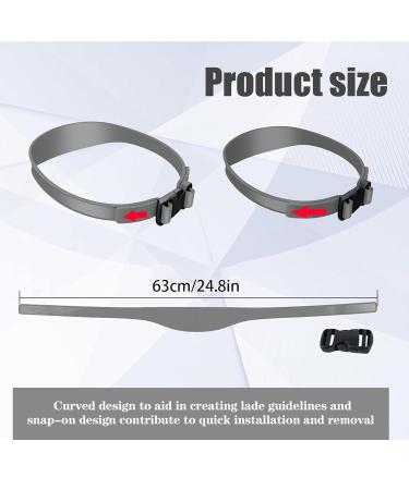 Buy Hair Cutting Edge Template - Silicone Haircut Band for Precision Shaving | Curved Haircut Bands for Adults | Home Improvement Hair Cutter - Buy Online on GoSupps.com