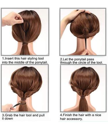 RuiChy Hair Braiding Kit with Topsy Tail Tools, French Braiders, Bun Maker, Hair Pins, and Comb for Women and Girls - Buy Online on GoSupps.com