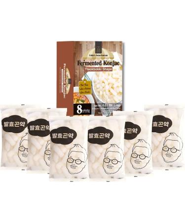 Korean Fermented Konjac Shirataki Pasta Spaghetti Carbo Rice Cake Tteokbokki Shaped - 42.32 Oz (1200g) Pack of 6 | Low Calorie, Gluten-Free, Fat-Free, Keto Friendly, Healthy Diet Option - Buy Online on GoSupps.com