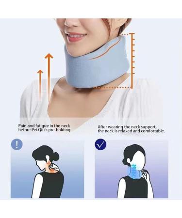 Soft Cervical Collar Adjustable Neck Collar Comfortable and Breathable | Cervical Neck Pillow with Neck Support Pillows for Sleeping Relieves Pressure in Spine for Work - Buy Online on GoSupps.com