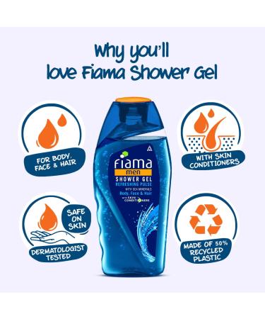Fiama Di Wills Men Refreshing Pulse Shower Gel 250ml - Buy Online | International Shipping Available - Buy Online on GoSupps.com