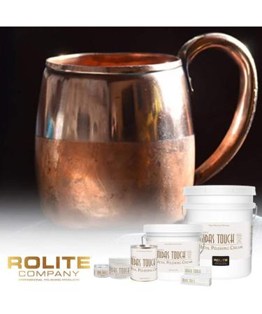 Rolite Midas Touch Metal Polishing Cream - Non-Toxic Cleaner for Sterling Silver, Gold, Brass, Chrome, and Copper - 4.5oz - Buy Online on GoSupps.com