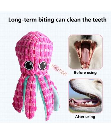 Herbests Plush Dog & Cat Toy - Squeaky Chewing Octopus for Interactive Play | Perfect for Small & Medium Pets - Buy Online on GoSupps.com