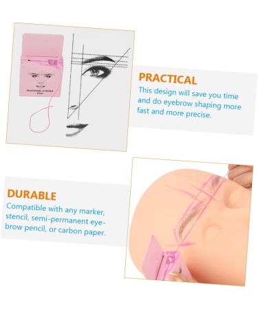 Angoily Make up Kits Pro Tools Eyebrow Mapper Tool Eyebrow Positioning Tool Suite Advanced Drawing Tool 4.6x1.8x7.5cm Pink - Buy Online on GoSupps.com