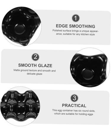 LABRIMP 1 pc Reusable Convenient Practical Bracket Lightweight Container Household Frosted Creative Black 14.5X9.8X3.2CM Black - Buy Online on GoSupps.com