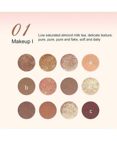 Eyeshadow Palette and Brush Set - Professional Eye Palette High Pigmented Eye Shadow | Professional Removable Makeup Palettes with Brushes & for Girls Teens Women Puchen - Buy Online on GoSupps.com