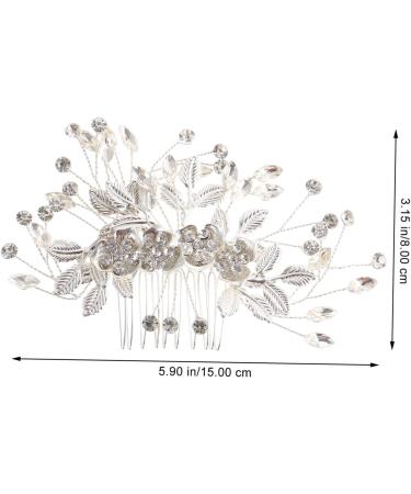 SKISUNO Bridal Hair Comb Hair Comb Bridal Headdress Hair Comb for Bride Elegant Hair Comb Bridal Side Comb Bride Hair Ornament Bride Wedding Decor Bridal Insert Comb Wedding Bride Comb - Buy Online on GoSupps.com