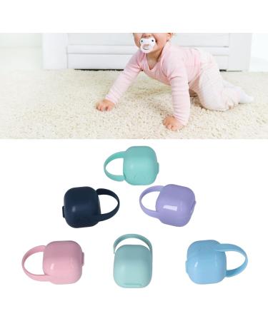 6 Pack Pacifier Cover - Food Grade PP Holder in 6 Colors for Baby Pacifiers & Snacks | International Shipping - Buy Online on GoSupps.com