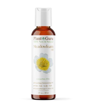 Meadowfoam Oil 2 oz Cold Pressed 100% Pure Natural Carrier - Skin Body And Face. Great For Moisturizing Creams Lotions Scalp Treatments and Lip Balms