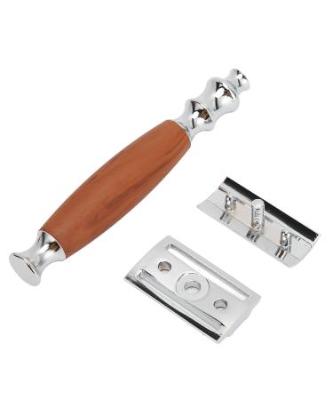 Premium Metal Safety Razor - Double Edge Stainless Steel Hand Razor Kit for Men | Nostalgic Design & Sturdy Stand Included - Buy Online on GoSupps.com