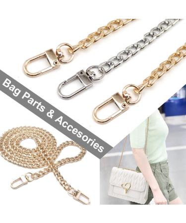 47 Inch Purse Chain Strap Shoulder Crossbody Replacement Straps with Metal Buckles  Gold Chain Strap for Purse Crossbody Handbag (Gold) - Buy Online on GoSupps.com