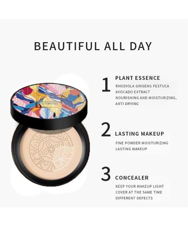 Whalegrass Air Cushion CC Cream Whale Grass Make Up Mushroom Head Air Cushion CC Cream - BB Cream Foundation Makeup Moisturizing Concealer Makeup Long Lasting Matte Easy to Apply (Brighten) 20.00 g (Pack of 1) Brighten - Buy Online on GoSupps.com