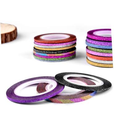 Healeved 60 Pcs Adhesive Line Sticker Flash Tape Color Tape Epoxy Colored Duct Tape Colorful Tape Manicure Sticker Washi Tape Dispenser Decor Gold and Silver Thread Nail Stickers - Buy Online on GoSupps.com
