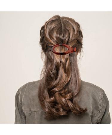 ATODEN Alligator Hair Clips Set - 3Pcs Medium Flat Sectioning Hair Accessories in Black | Duck Billed Clamps for Women - Buy Online on GoSupps.com