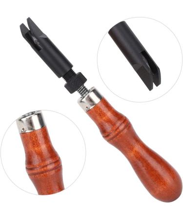 GLOGLOW Leather V Shape Groover Tool - Premium Leather Processing Groover with Wood Handle for Crafting Slotting & Precision Cuts - Ideal for Leatherwork - Buy Online on GoSupps.com