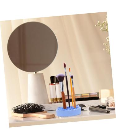 FRCOLOR 2 1 cleaning pad makeup pad sponge dry makeup tool Makeup Tools make up Silica gel brush silicone brush Brush Pad Rack make up brush cleaner pad makeup brush detergent 11x2.5cm blue - Buy Online on GoSupps.com