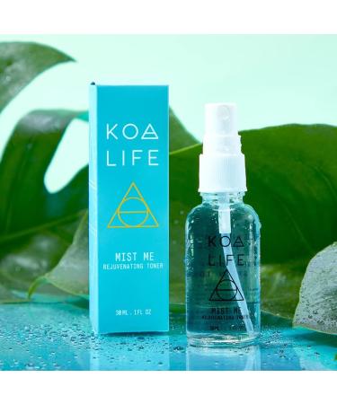 KOA LIFE Mist Me Rejuvenating Toner | Hydrating Facial Mist Spray with Anti-Aging Benefits | Vegan Witch Hazel & Eucalyptus | 1 FL OZ - Buy Online on GoSupps.com
