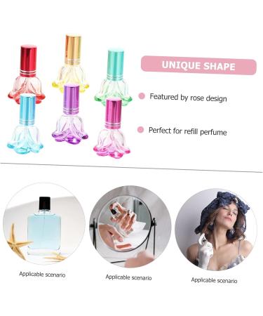 JITEM 6ml Glass Travel Perfume Atomizer Spray Bottle Colorful Rose Flower Fancy Crystal Perfume Bottle Empty Portable Mini Refillable Mist Sprayer Green - Buy Online on GoSupps.com