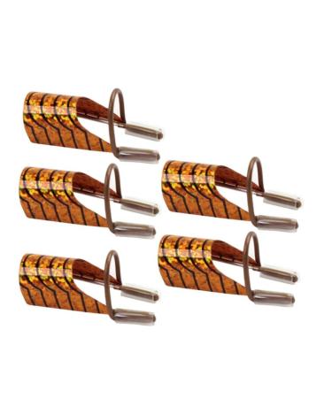Danlai nail shapes sticker 5 pieces splinters reusable UV gel acrylic tips horseshoe-shaped nail-art extension instructions formal tool for French tip nail tips