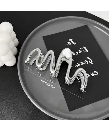 KuuGuu 4 PCS Large Gold Hair Claw Clip Set | Non-Slip Metal Hair Clips | Strong Hold Jaw Clamp | Cute Hair Accessories - Buy Online on GoSupps.com