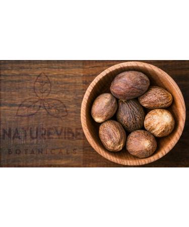 Naturevibe Botanicals Organic Nutmeg Whole 1.76oz (50gm) | Non-GMO, Gluten Free Indian Spice - Buy Online on GoSupps.com