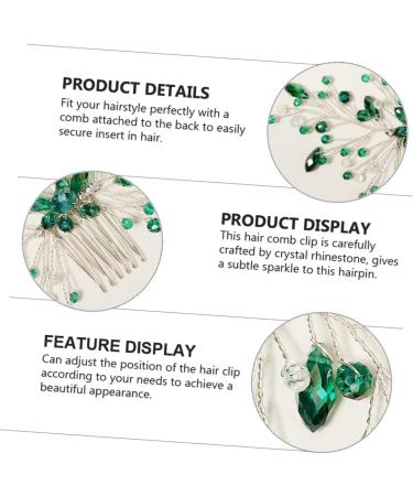 MAGICLULU Bridal Rhinestone Comb Wedding Hair Comb Wedding Hair Clip Wedding Hair Accessories for Brides Wedding Hairpin for Bridal Wedding Jewelry Bridal Hair Clip Bridal Hair Comb - Buy Online on GoSupps.com