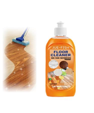 Multifunctional Floor Cleaner Liquid Powerful Decontamination Floor Cleaner Floor Cleaner Liquid Scratch Polish Natural Decontamination Floor Cleaner with Fresh Lemon Smell 100ml (1pc)