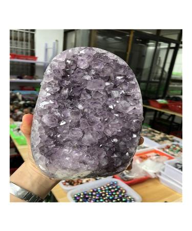 Natural Crystal Rough Balance 1pc 1.3-1.5kg Big Size Natural Amethyst geode Quartz Cluster Crystal Home furnishings for Desk Lucky Stone