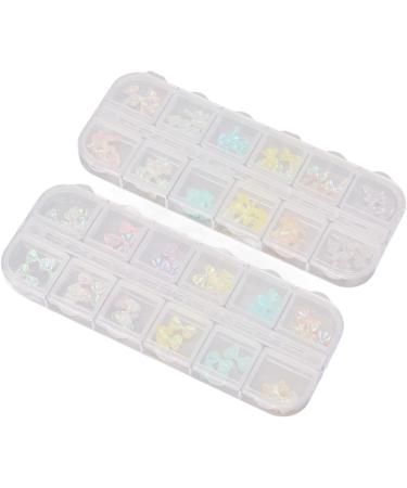 Resin Bow Nail Decor Nail Art Jewelry Bow Portable Glitter for Girls for Salon - Buy Online on GoSupps.com