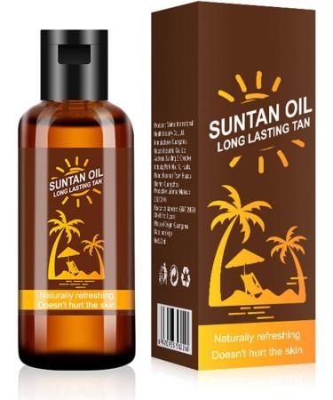 Self-tanning Tanning Oil - Self-Tanning Complexion - Intensely Moisturizes the Skin - Sunless Tanning - Suitable for Sunbathing - 35 L - Buy Online on GoSupps.com