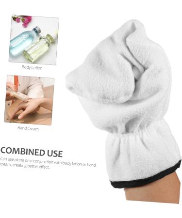 Healeved 1 Pair Wax Essential Oil Gloves Hand Care Paraffin Wax Mittens Paraffin Hand Mitts Moisturizing Hand Gloves Wax Mitts Polyester Work White Exfoliating - Buy Online on GoSupps.com