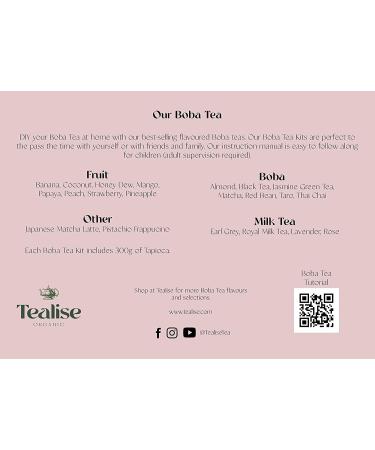 Tealise Instant Boba Tea Powder Matcha Latte Milk Tea 150g - Buy Online on GoSupps.com