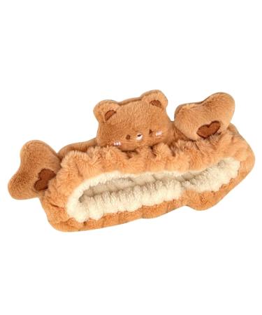 Beatifufu Bear Face Wash Headband Spa Headband for Washing Face Makeup Headband for Washing Face Washing Face Headbands Spa Headbands for Women Facial Headband Bear Makeup Headband